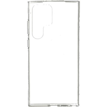 Mobiparts Classic Coque Transparente Samsung Galaxy S23 Ultra Coque arrière en TPU Souple - Transparent