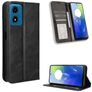 Mobigear Sensation Housse Motorola Moto G04 Etui Porte-Monnaie - Noir