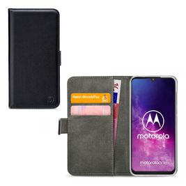 Mobilize Classic Gelly Wallet Housse Motorola One Zoom Etui Porte-Monnaie - Noir
