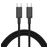 Mobigear 100W - Câble USB-C vers USB-C 3 mètres - Noir