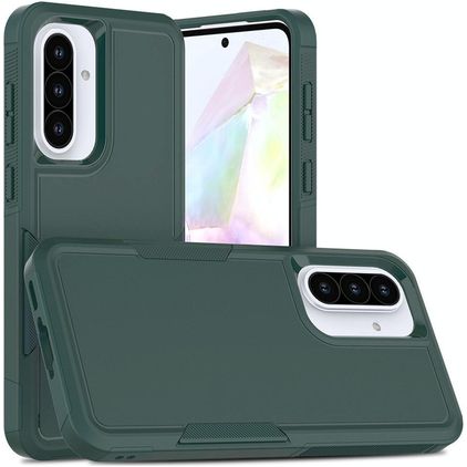 Mobigear Heavy Armor Coque Samsung Galaxy A56 Coque arrière Rigide Anti-Chocs - Vert