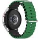 Mobigear Ocean Bracelet Silicone Smartwatch Fermeture boucle ardillon - Connexion universelle de 20 mm - Noir / Vert