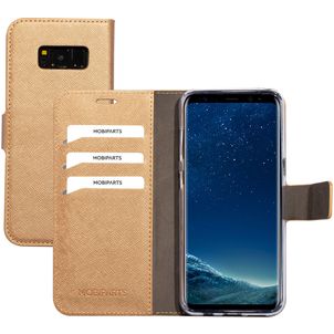 Mobiparts Saffiano Wallet Housse Samsung Galaxy S8 Etui Porte-Monnaie - Copper