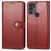 Mobigear Snap Button Housse TCL 30 SE Etui Porte-Monnaie - Rouge