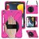 Mobigear SureGrip XGuard Coque iPad 8 (2020) Coque arrière en Plastique rigide,Silicone + Porte-crayon + Bandoulière + Support Amovible - Rose