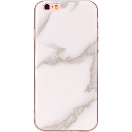 Mobigear Marble Coque iPhone 6s Coque arrière en TPU Souple - Blanc