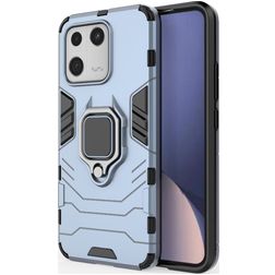Mobigear Armor Ring Xiaomi 13 Plastique rigide Coque arrière Antichoc avec bague de maintien - Bleu marine
