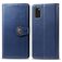 Mobigear Snap Button Housse Samsung Galaxy A41 Etui Porte-Monnaie - Bleu