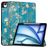 Mobigear Tri-Fold Coque iPad Air 13 Pouces (2024) Etui + Porte-crayon - Almond Blossoms