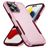 Mobigear Heavy Armor Coque iPhone 16 Pro Coque arrière Rigide Anti-Chocs - Rose