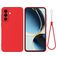 Mobigear Rubber Touch Coque Samsung Galaxy A57 Coque arrière en Silicone - Rouge