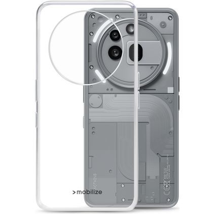 Mobilize Gelly Transparent Nothing Phone (3a) Pro TPU souple Coque arrière - Transparent