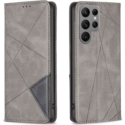 Mobigear Rhombus Slim Housse Samsung Galaxy S25 Ultra Etui - Gris