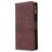 Mobigear Zipper Housse Samsung Galaxy S10 Lite Etui Porte-Monnaie - Marron