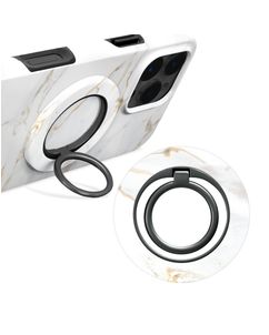 MIO Holder MagSafe Bague téléphone - White Marble Universel