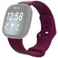 Mobigear Sport Dual Bracelet Silicone Fitbit Versa 3 Fermeture à clou et passant - Rouge