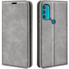 Mobigear Retro Slim Housse Motorola Moto G71 5G Etui Porte-Monnaie - Gris