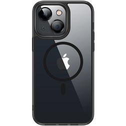 Valenta Trend Coque iPhone 13 MagSafe Coque arrière Rigide - Transparent / Noir