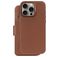 Decoded Detachable Wallet Housse iPhone 16 Pro Max MagSafe Etui avec Coque Détachable en Cuir Véritable Porte-Monnaie - Tan
