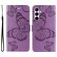 Mobigear Butterfly Housse Samsung Galaxy A26 Etui Porte-Monnaie - Violet