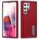 Mobigear Rugged Stand Coque Samsung Galaxy S23 Ultra Coque arrière Rigide Anti-Chocs avec Support Amovible - Rouge