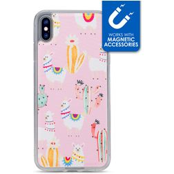 My Style Magneta iPhone XS Max TPU souple Coque arrière - Pink Alpaca