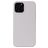 Mobigear Rubber Touch Coque iPhone 13 Mini Coque arrière en Silicone - Blanc