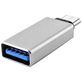 Mobigear Alu - Adaptateur USB-C vers USB-A - Argent