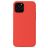 Mobigear Rubber Touch Coque iPhone 13 Mini Coque arrière en Silicone - Corail