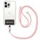 Mobigear Lanyard - Cordon de téléphone universel ajustable - Rose