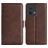 Mobigear Slim Magnet Housse OPPO Reno 8 5G Etui Porte-Monnaie - Marron