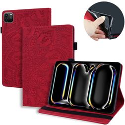 Mobigear Mandala Coque iPad Pro 13 Pouces (2024) Etui - Rouge