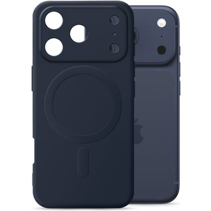 My Style Protective Flex Coque iPhone 17 Pro Max MagSafe Coque arrière en TPU Souple - Bleu Marin