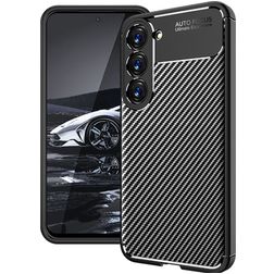 Mobigear Racing Coque Samsung Galaxy S23 Coque arrière en TPU Souple - Noir