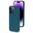 Mobiparts Coque iPhone 14 Pro Coque arrière en Silicone - Blueberry Blue