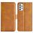 Mobigear Slim Magnet Housse Samsung Galaxy A23 Etui Porte-Monnaie - Cognac