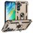 Mobigear Armor ring Coque Samsung Galaxy S24 FE Coque arrière Rigide Anti-Chocs avec Anneau-Support - Or