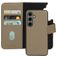 Mobiparts Housse Samsung Galaxy S24 MagSafe Etui avec Coque Détachable en Cuir Véritable Porte-Monnaie - Taupe