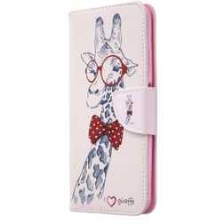 Mobigear Design Housse Huawei P40 Lite Etui Porte-Monnaie - Girafe