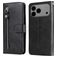 Mobigear Zipper Housse iPhone 17 Pro Max Etui Porte-Monnaie - Noir