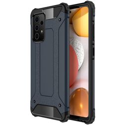 Mobigear Outdoor Coque Samsung Galaxy A52s 5G Coque arrière Rigide Anti-Chocs - Bleu Marin