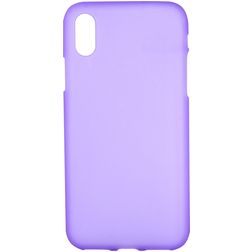 Mobigear Colors Coque iPhone XS Max Coque arrière en TPU Souple - Violet