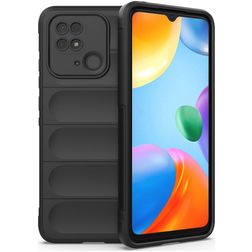Mobigear Bumpy Coque Xiaomi Redmi 10C Coque arrière en TPU Souple - Noir