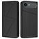 Mobigear Frosted Flip Housse iPhone Air Etui Porte-Monnaie - Noir