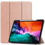 Mobigear Tri-Fold Gel Coque iPad Pro 12.9 Pouces (2021) Etui en TPU,Similicuir + Porte-crayon - Rose doré