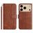 Mobigear S Line Housse iPhone 17 Pro Etui Porte-Monnaie - Marron