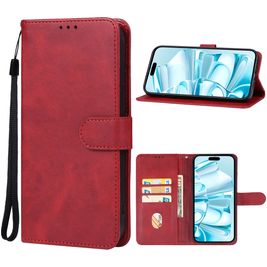 Mobigear Wallet Housse iPhone 16 Etui Porte-Monnaie - Rouge