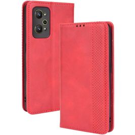 Mobigear Sensation Housse Realme GT Neo2 Etui Porte-Monnaie - Rouge