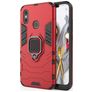 Mobigear Armor Ring Coque Xiaomi Mi 8 Coque arrière Rigide Anti-Chocs avec Anneau-Support - Rouge