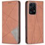 Mobigear Rhombus Slim Housse HONOR 200 Lite Etui - Marron